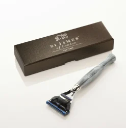 St. James of London Razors|Cheeky B'stard Brushed Metal Safety Razor