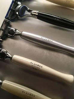 St. James of London Razors|Cheeky B'stard Brushed Metal Mach 3 Razor