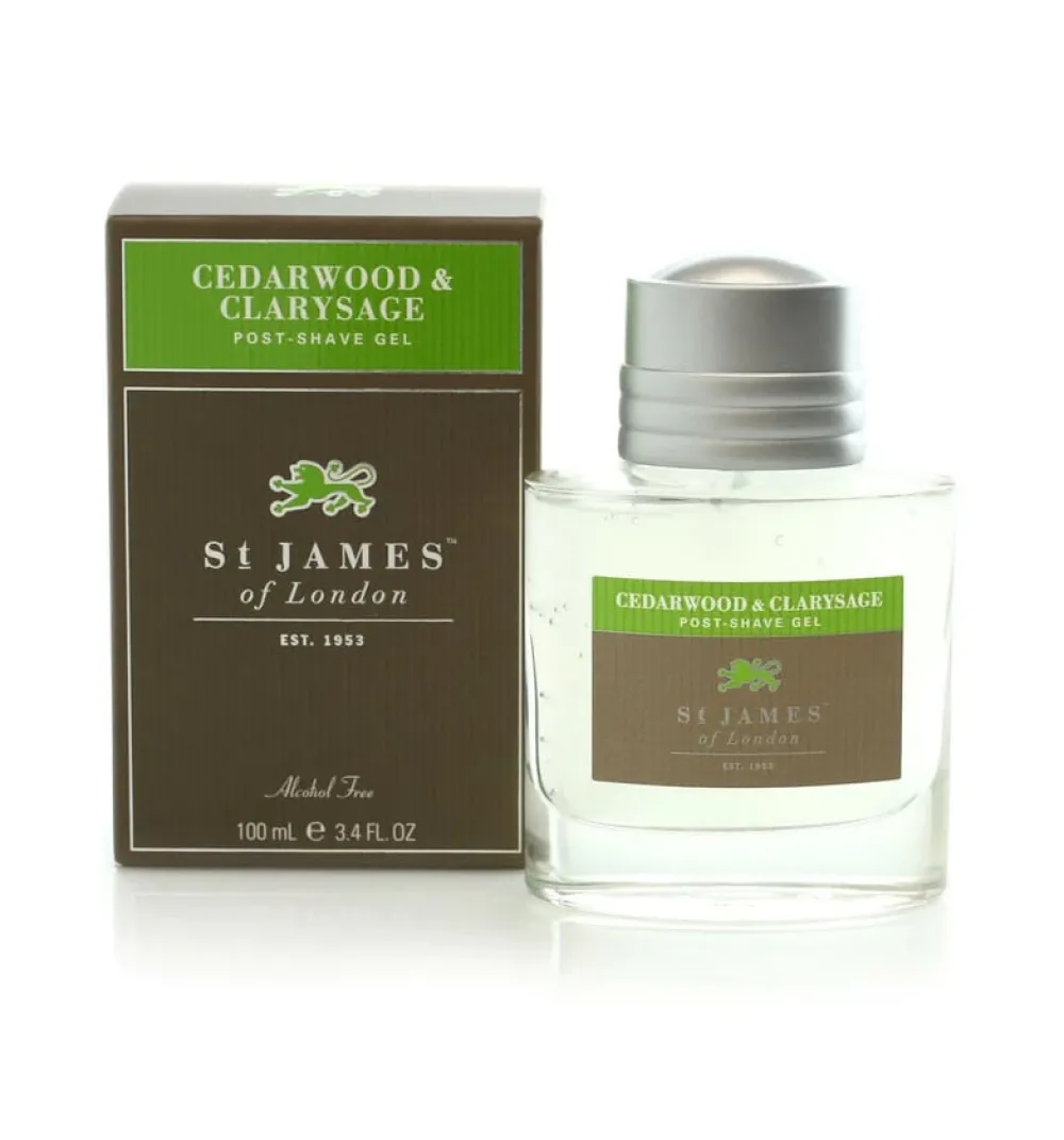St. James of London Pre-Shave & Post-Shave|Cedarwood & Clarysage Post-Shave Moisturizer Gel