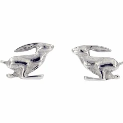 St Justin Earrings|Pewter Gifts & Jewelry|Running Hare Stud Earrings