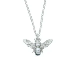 St Justin Necklaces & Pendants|Silver Bee Pendant Necklace