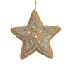 St. Nicolas St. Nicolas Ornaments|Smokey Grey Beaded Star Ornament