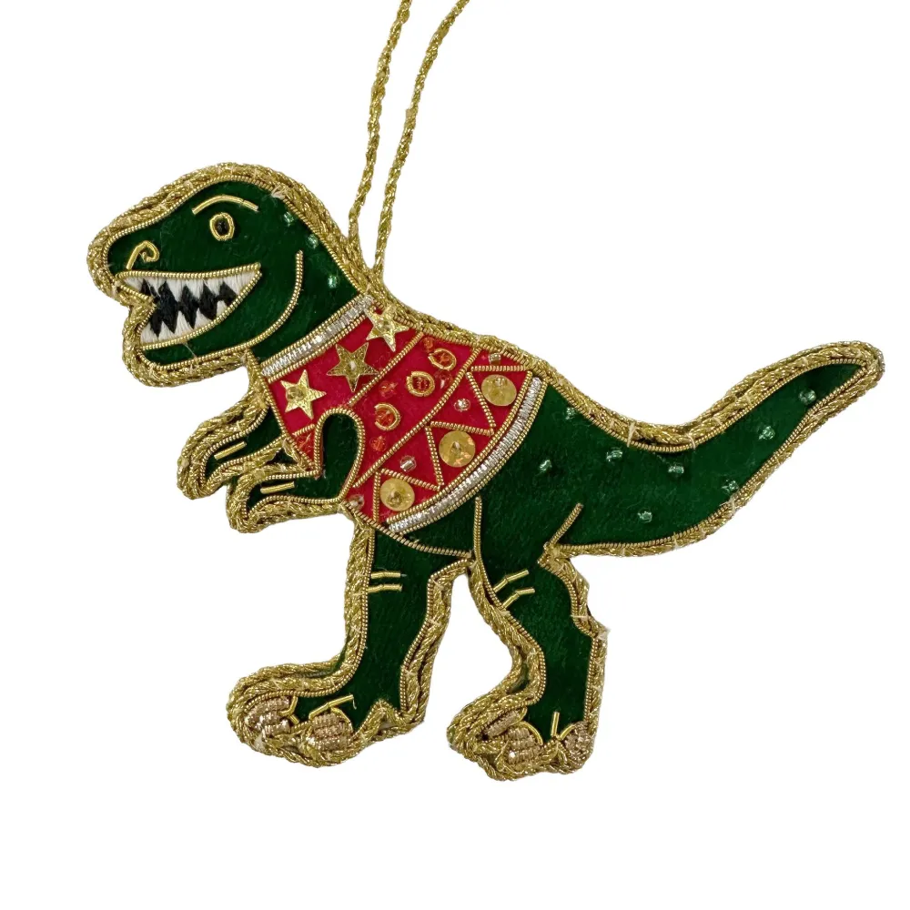 St. Nicolas St. Nicolas Ornaments|T Rex in a Jumper Ornament