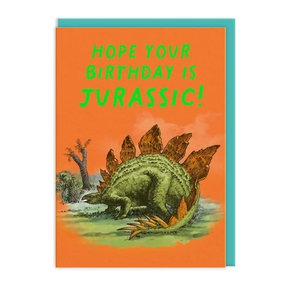 Greeting Cards|Stegosaurus Birthday Card