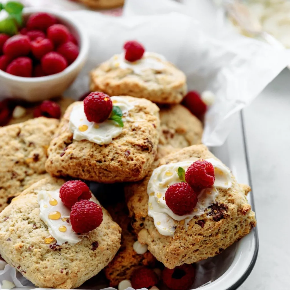 Desserts & Baking|Sticky Fingers Raspberry & White Chocolate Scone Mix