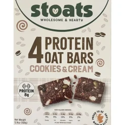 Cereal & Oatmeal|Stoats Cookies & Cream Protein Oat Bars