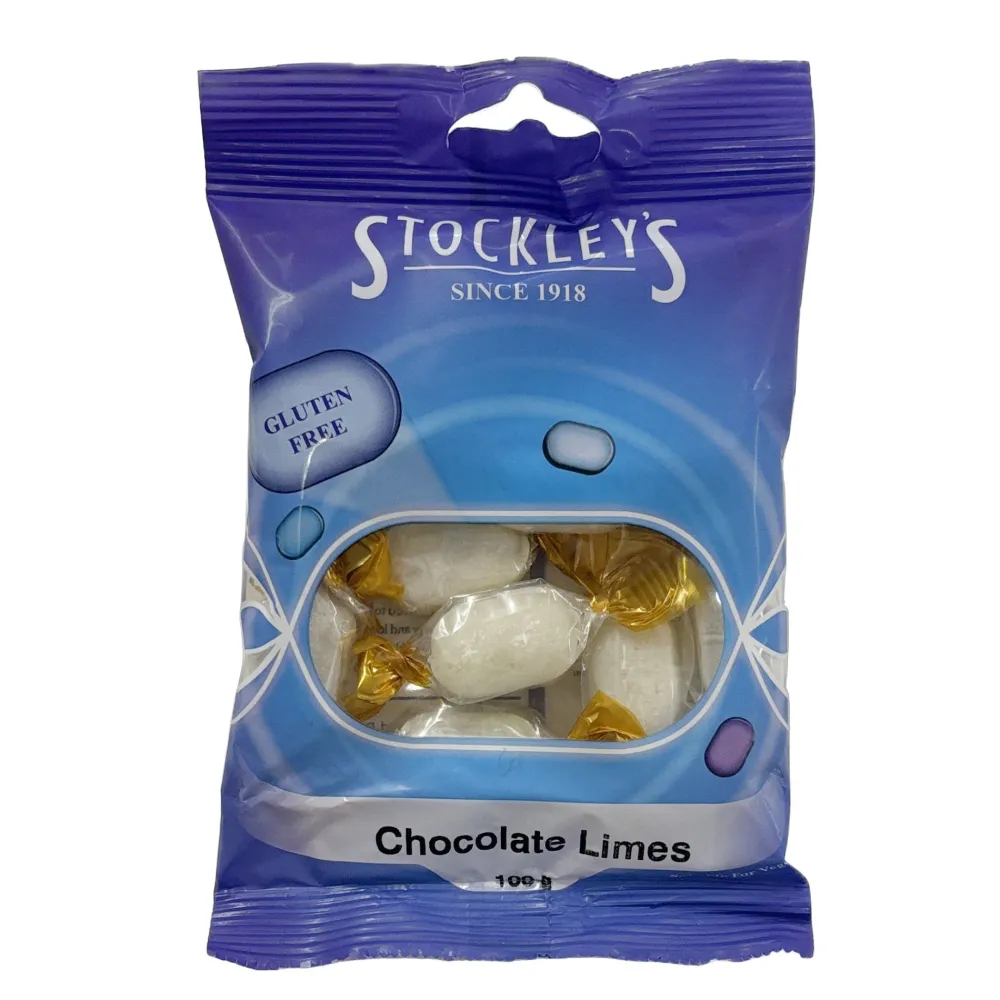 Sweets|Stockley's Chocolate Limes Bag 100g