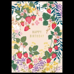 Greeting Cards|Strawberries Birthday Card