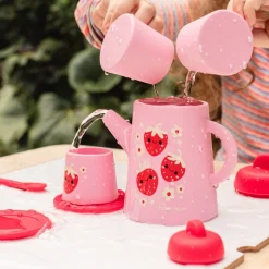 Children's Tea Sets|Toys|Strawberry Patch Silicone Tea Set