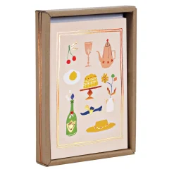 Boxed Cards|Sunday Brunch Foil Notecard Box