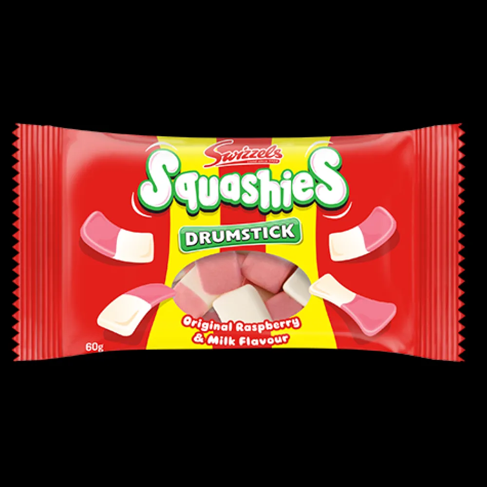 Sweets|Swizzels Raspberry & Milk Squashies 60g
