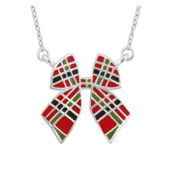 Necklaces & Pendants|Tartan Bow Pendant Necklace