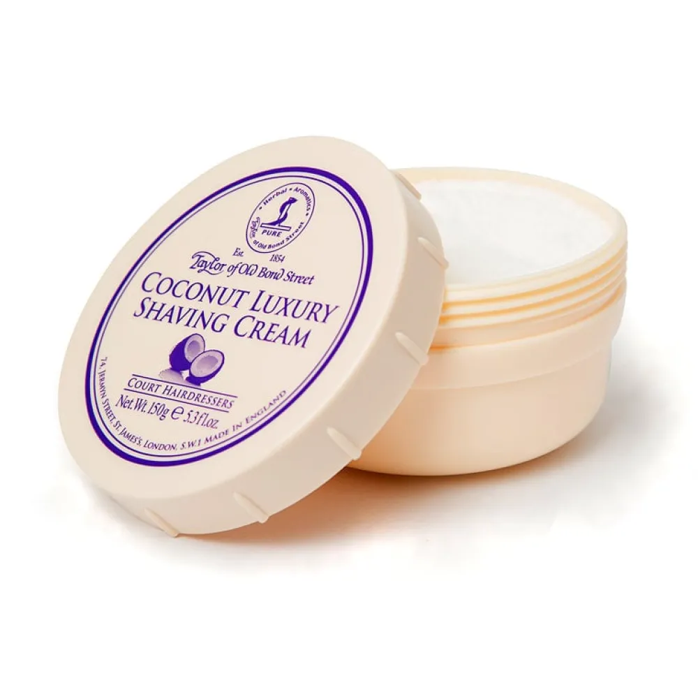 Taylor of Old Bond Street Shaving Soaps & Cream|Coconut Luxury Shaving Cream Bowl