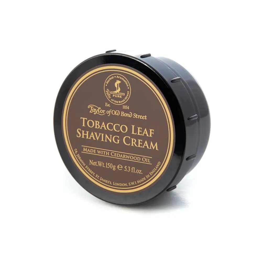 Taylor of Old Bond Street Shaving Soaps & Cream|Tobacco Leaf Shaving Cream Bowl