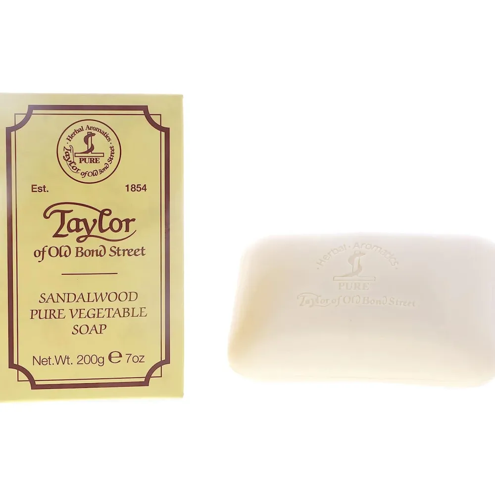 Taylor of Old Bond Street Bar Soaps|Sandalwood Pure Vegetable Bar Soap 200g