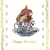 Greeting Cards|Teacup Hedgehog Birthday Card