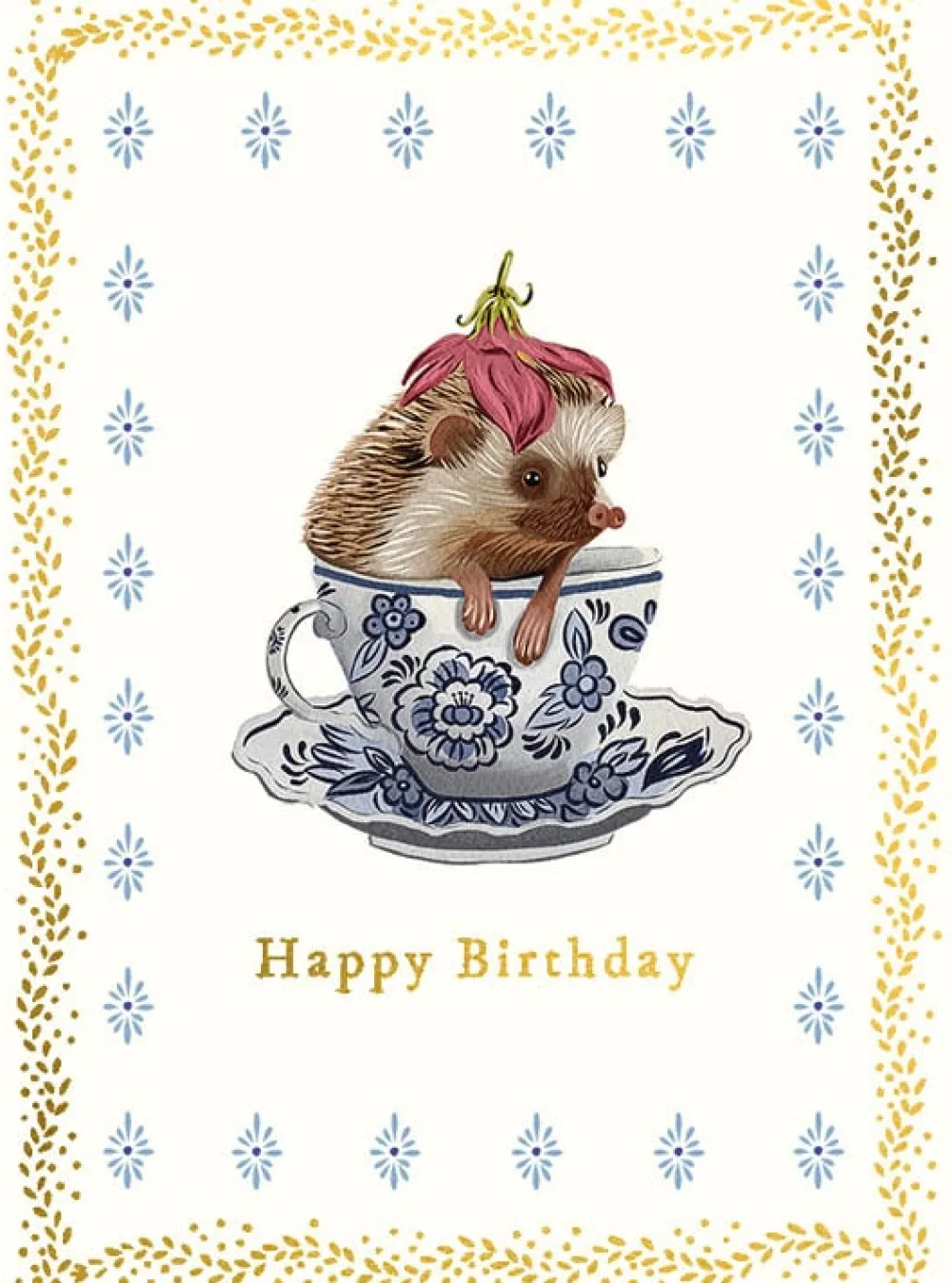 Greeting Cards|Teacup Hedgehog Birthday Card