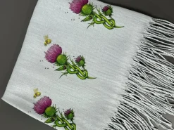 Scarves & Wraps|Thistles Grey Cashmere Blend Scarf