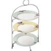 Serving Plates|Three Tier Metal Plate Stand