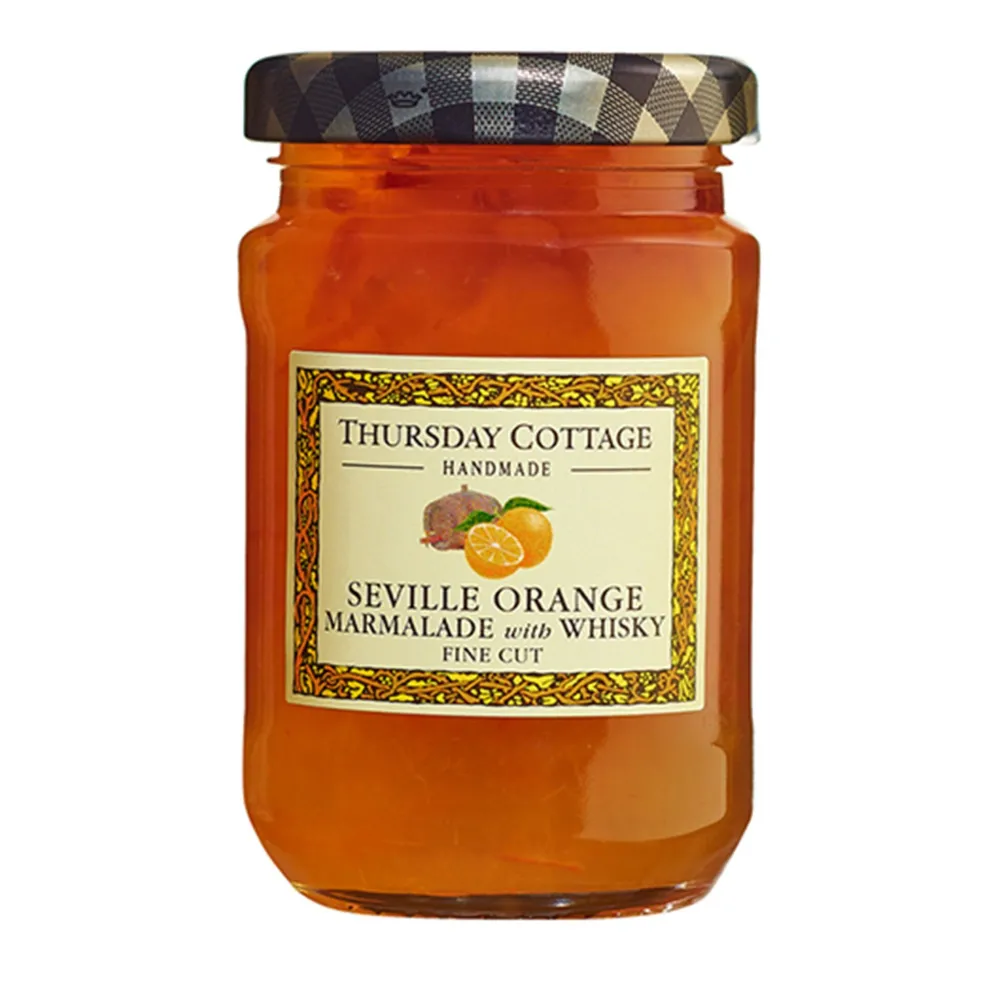 Thursday Cottage Jams & Marmalade|Seville Orange Fine Cut with Whiskey Marmalade