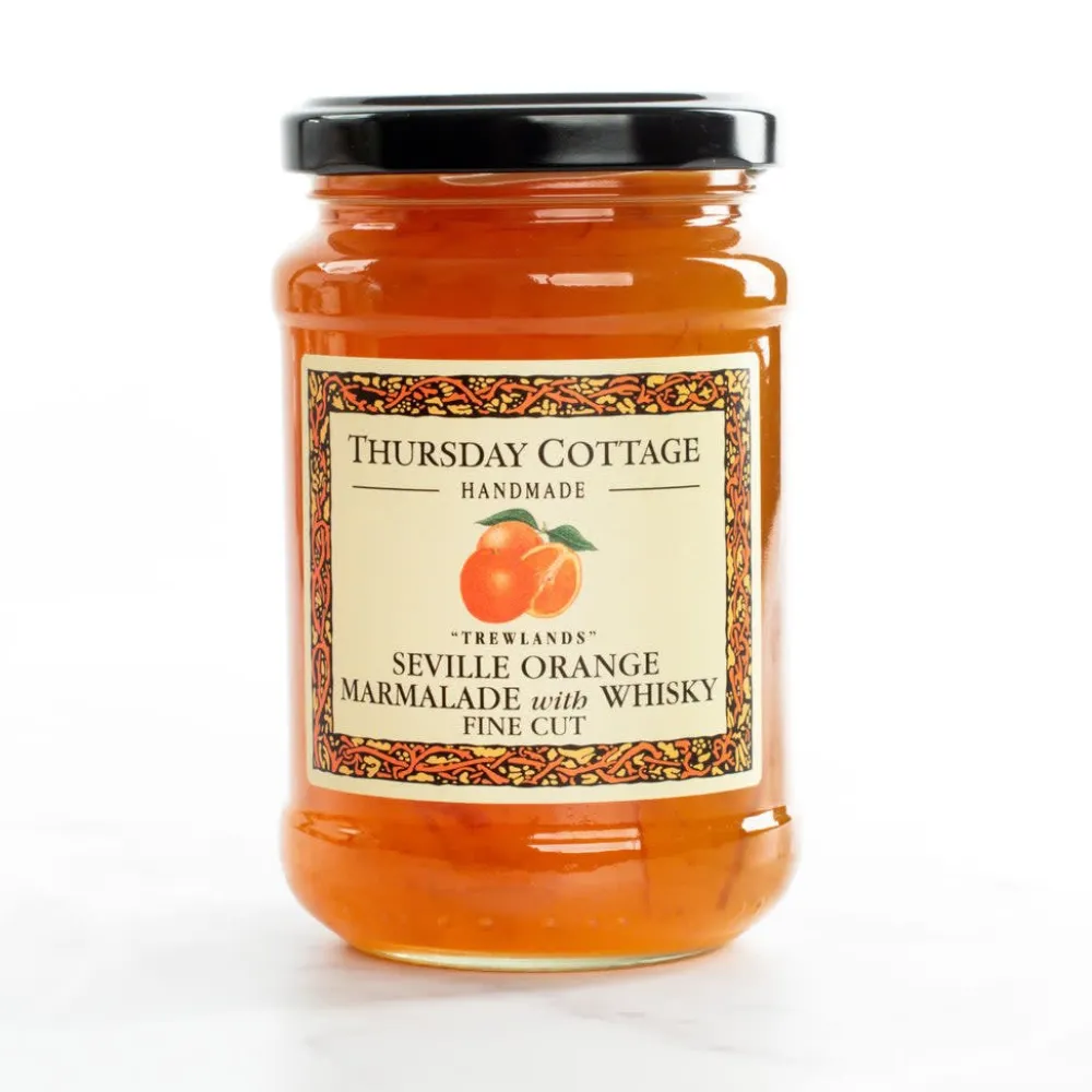Thursday Cottage Jams & Marmalade|Seville Orange Fine Cut with Whiskey Marmalade