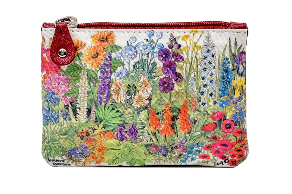 Bath Accessories|Tinnakeenly Leathers Summer Border Small Zip Purse