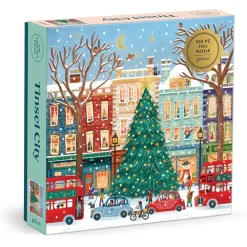 Games & Puzzles|Tinsel City 500-Piece Puzzle