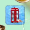 To Home From London Souvenirs|Telephone Box Magnetic Coaster