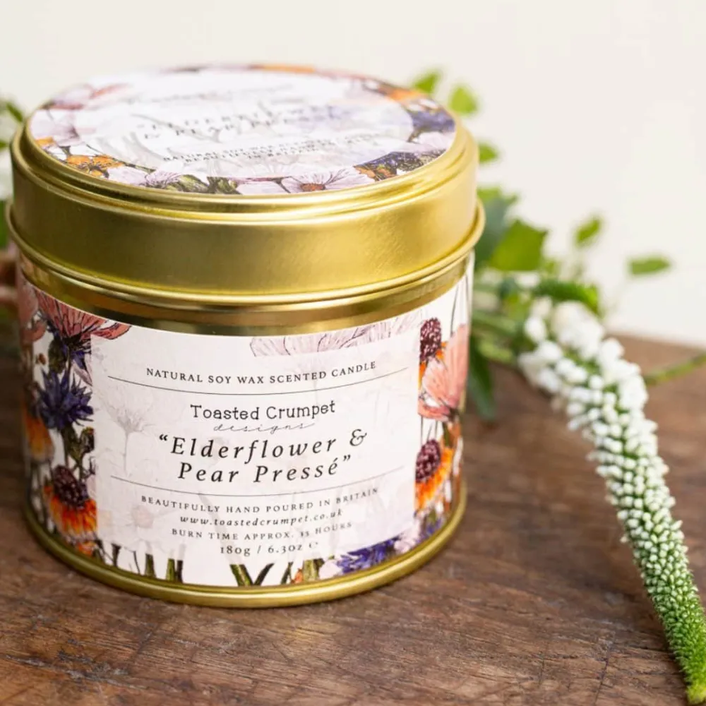 Toasted Crumpet Home Fragrance|Elderflower & Pear Candle