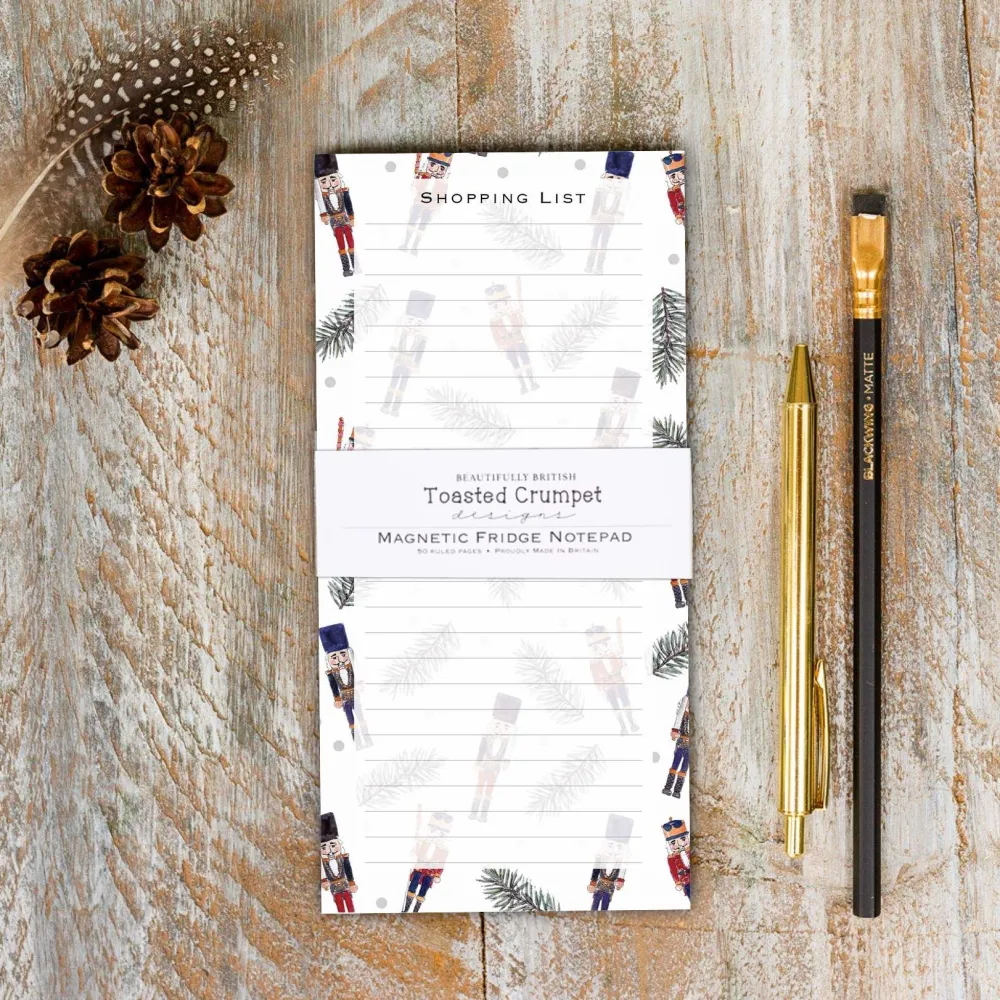 Toasted Crumpet Journals & Other Stationery|Nutcracker (Pure) Magnetic Shopping List