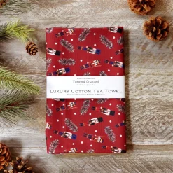 Toasted Crumpet Tea Towels|Nutcracker Tea Towel (Red)