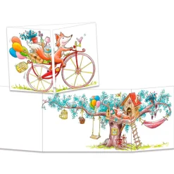 Greeting Cards|Tree House Tri-fold Greeting Card