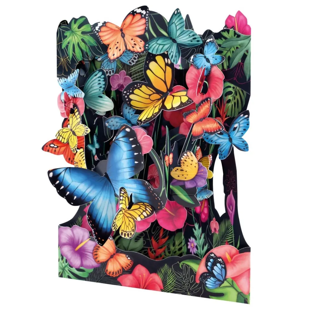 Greeting Cards|Tropical Butterflies Swing Card SSC222