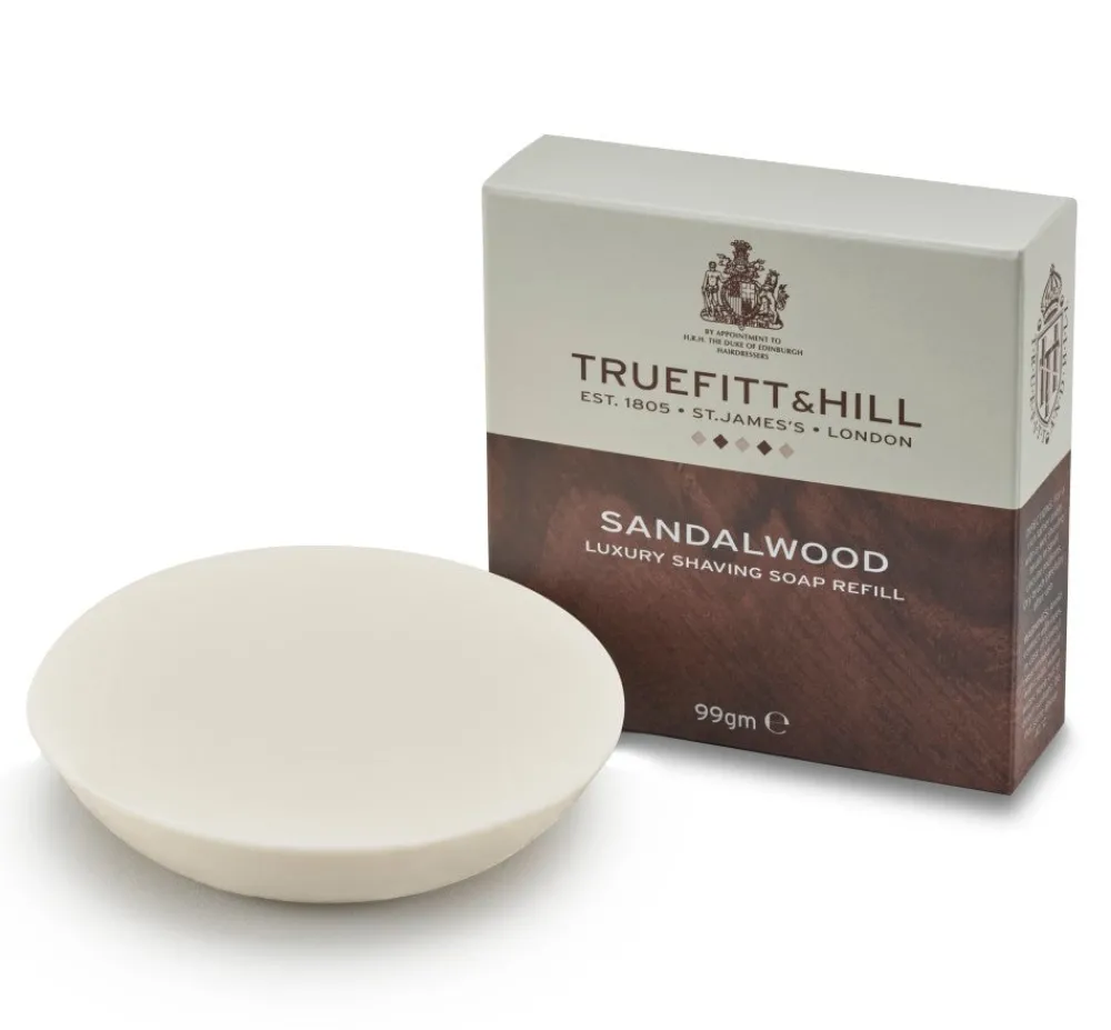 Truefitt & Hill Shaving Soaps & Cream|Sandalwood Luxury Shaving Soap Refill