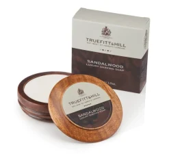 Truefitt & Hill Shaving Soaps & Cream|Sandalwood Luxury Shaving Soap in Wooden Bowl