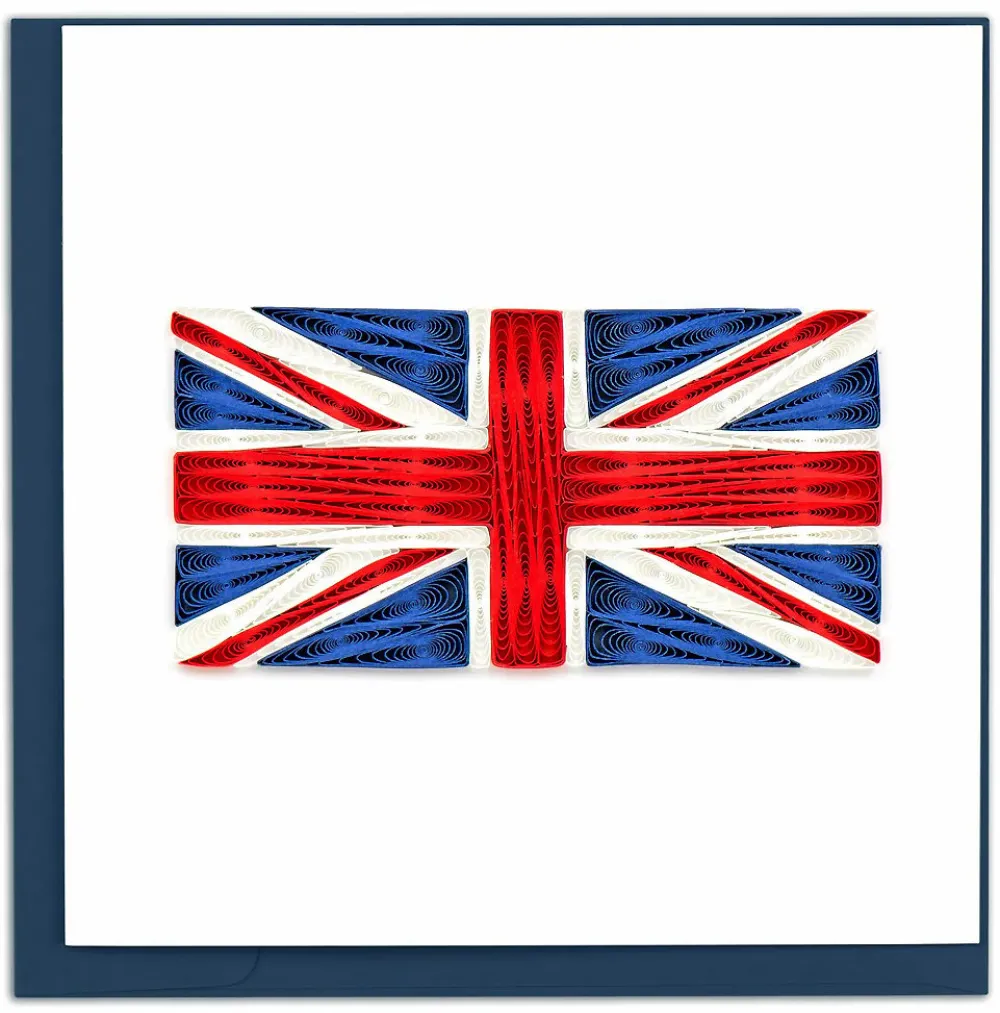 Greeting Cards|Union Jack Flag Quilled Greeting Card