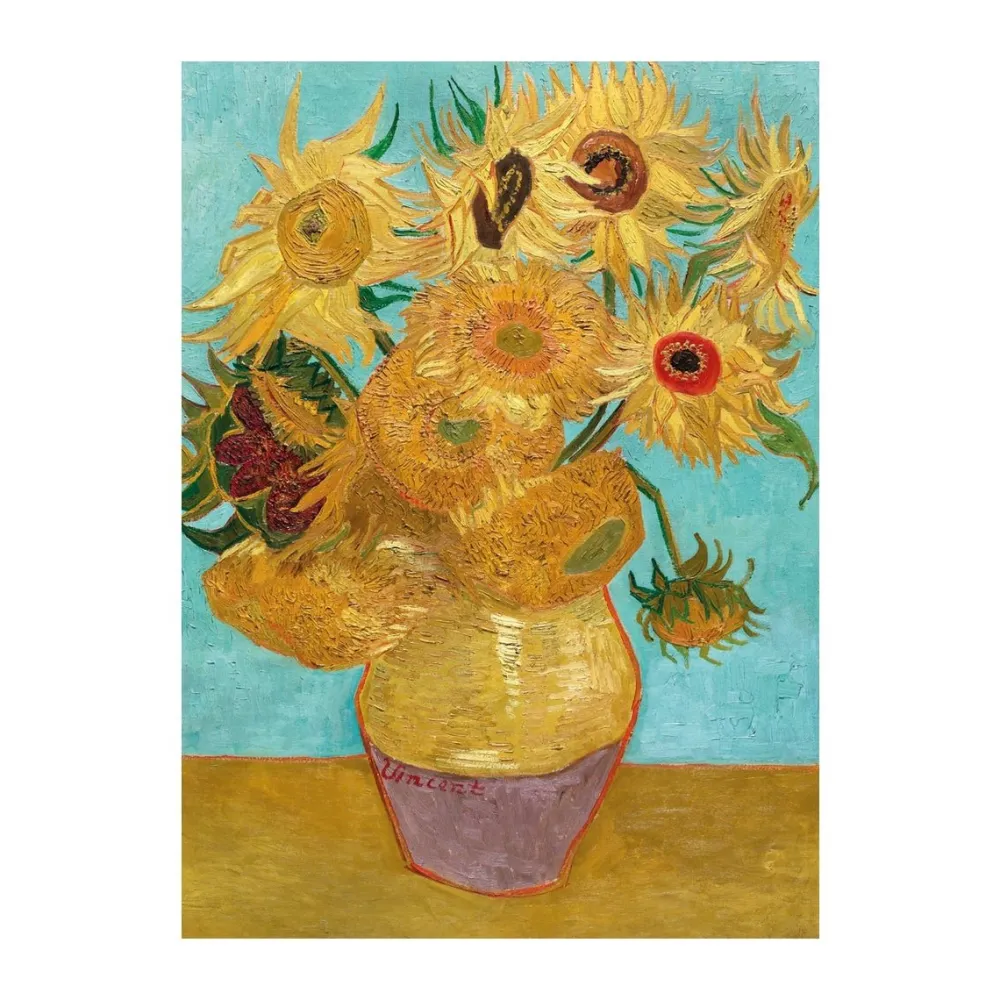 Greeting Cards|Vase with Twelve Sunflowers Greeting Card