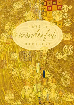 Greeting Cards|Vienna Gold Birthday Card