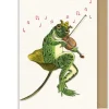 Greeting Cards|Violin Frog Birthday Card