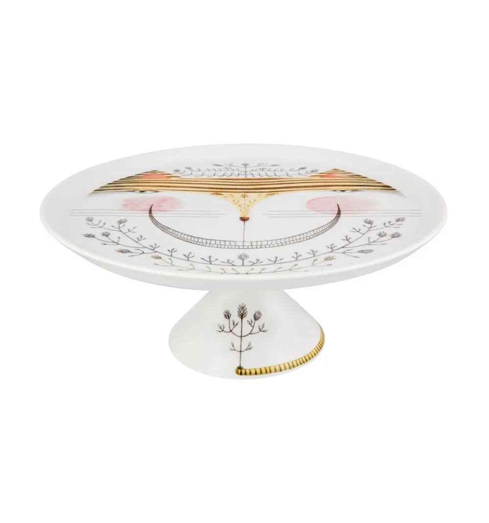 Vista Alegre Serving Plates|Tea with Alice Large Footed Cake Plate