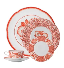 Vista Alegre Tea Plates|x Oscar de la Renta Coralina Dessert Plate