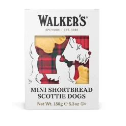 Walker's Shortbread Co. Biscuits|Walkers Festive Mini Scottie Dog Shortbread Box 150g