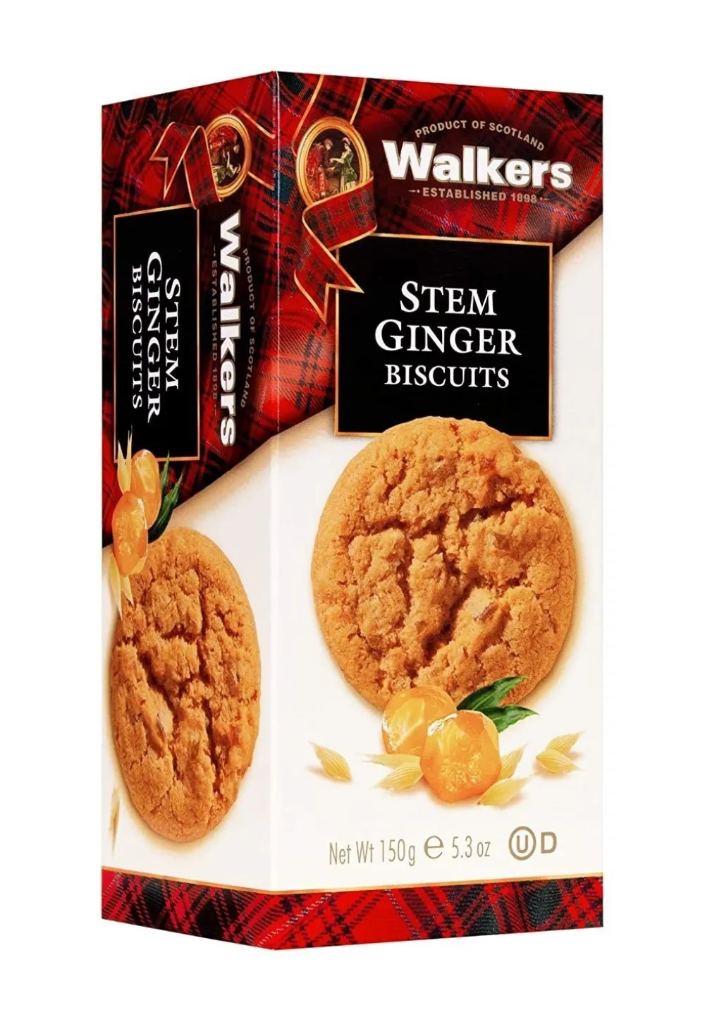 Walker's Shortbread Co. Biscuits|Walker's Stem Ginger Biscuits 150g