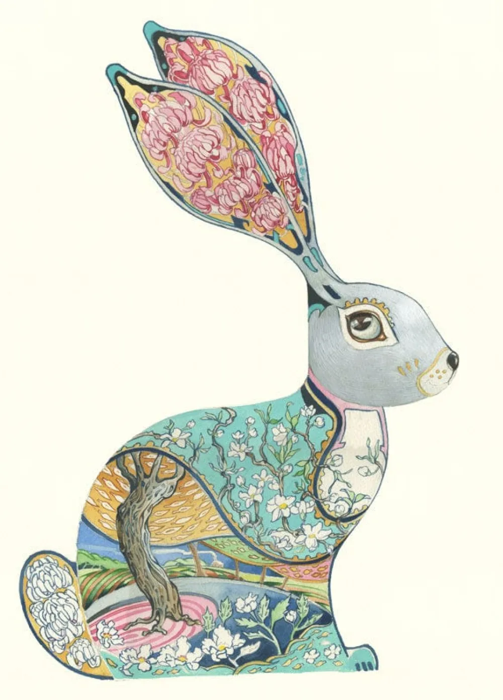Greeting Cards|Watercolor Bunny Greeting Card