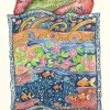 Greeting Cards|Watercolor Crocodile Asleep Greeting Card