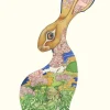 Greeting Cards|Watercolor Curious Hare Greeting Card