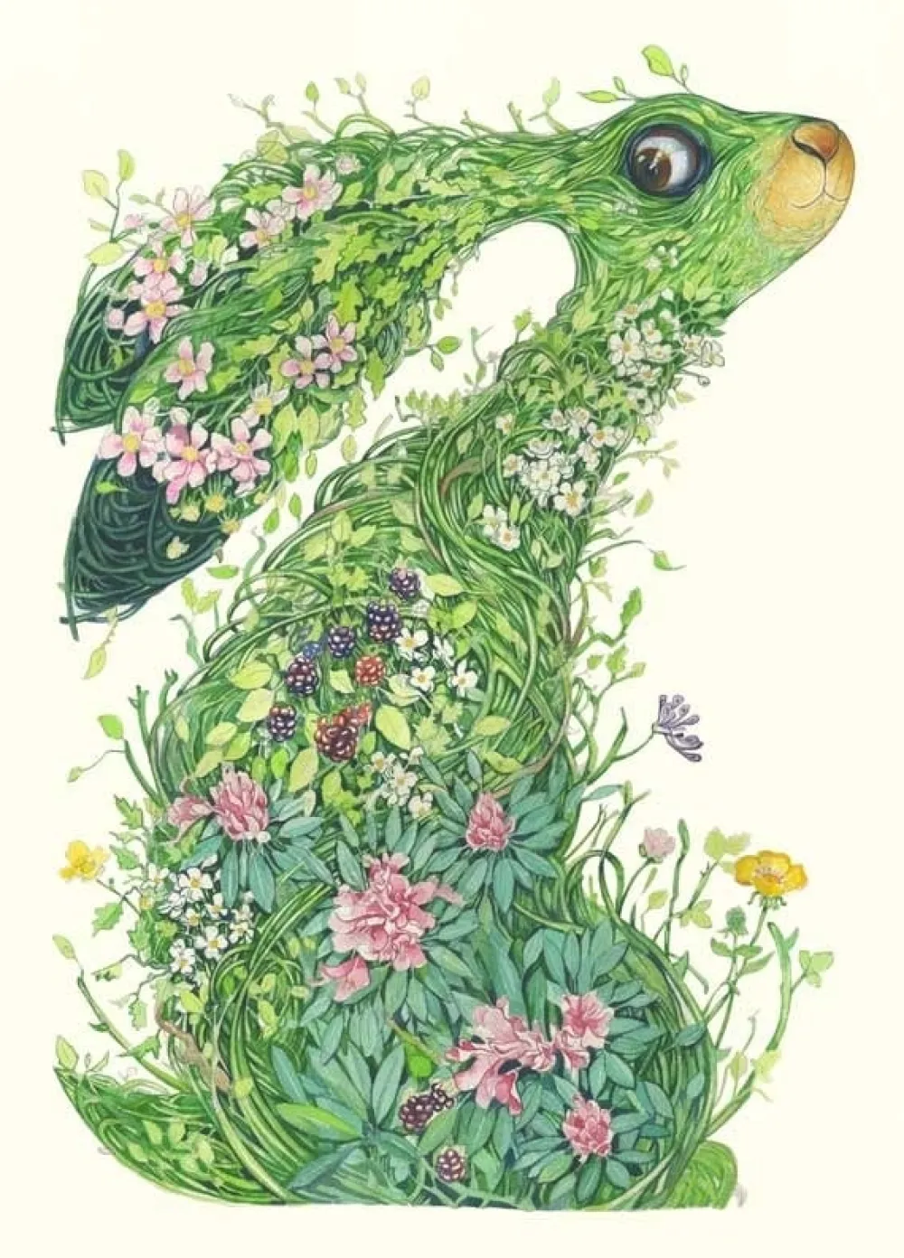 Greeting Cards|Watercolor Hare from the Wild Wood Greeting Card