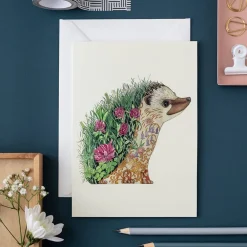 Greeting Cards|Watercolor Hedgehog Greeting Card