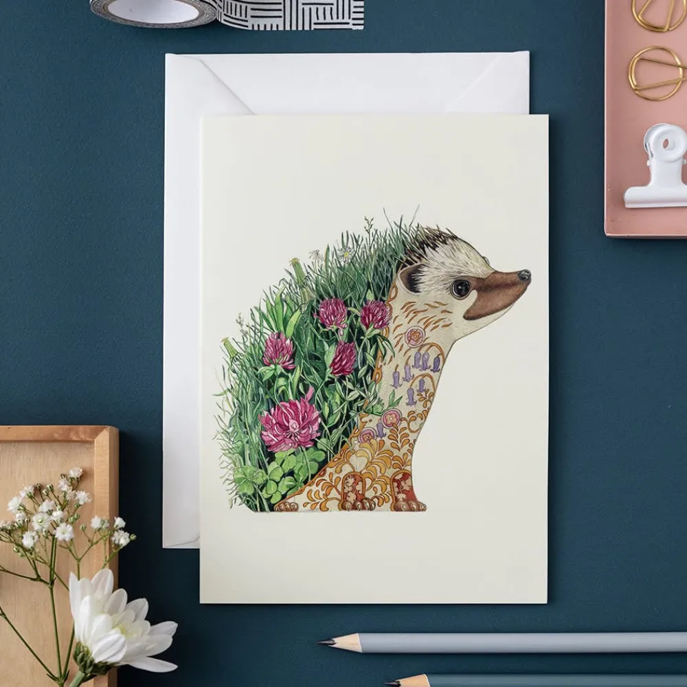 Greeting Cards|Watercolor Hedgehog Greeting Card