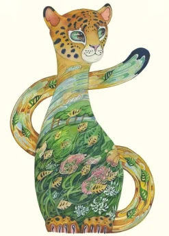 Greeting Cards|Watercolor Jaguar Cub Greeting Card